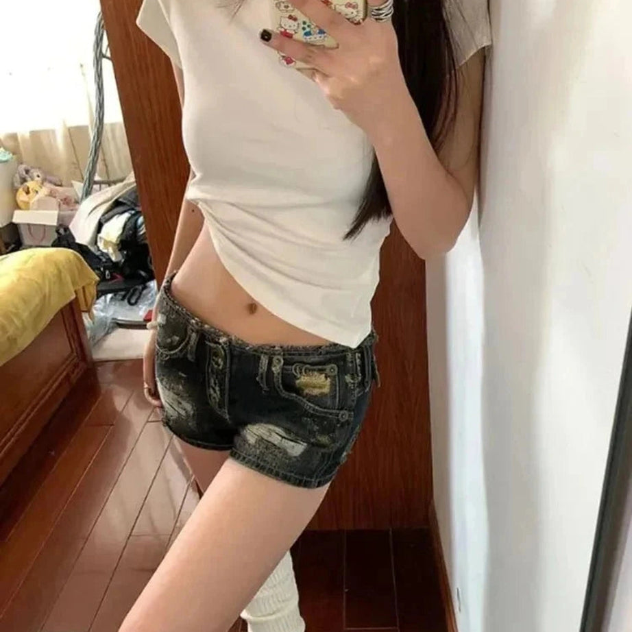 Y2k Jean Shorts