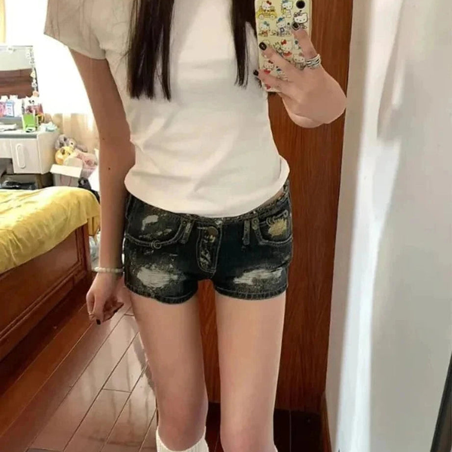 Y2k Jean Shorts
