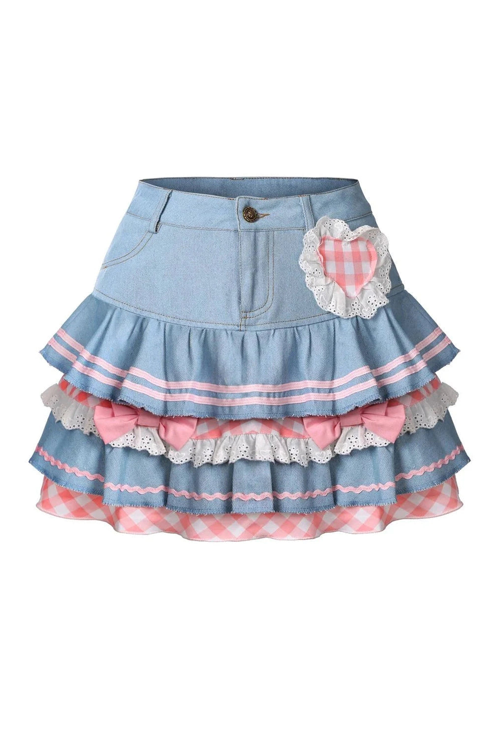 Y2k Kawaii Denim Mini Skirt