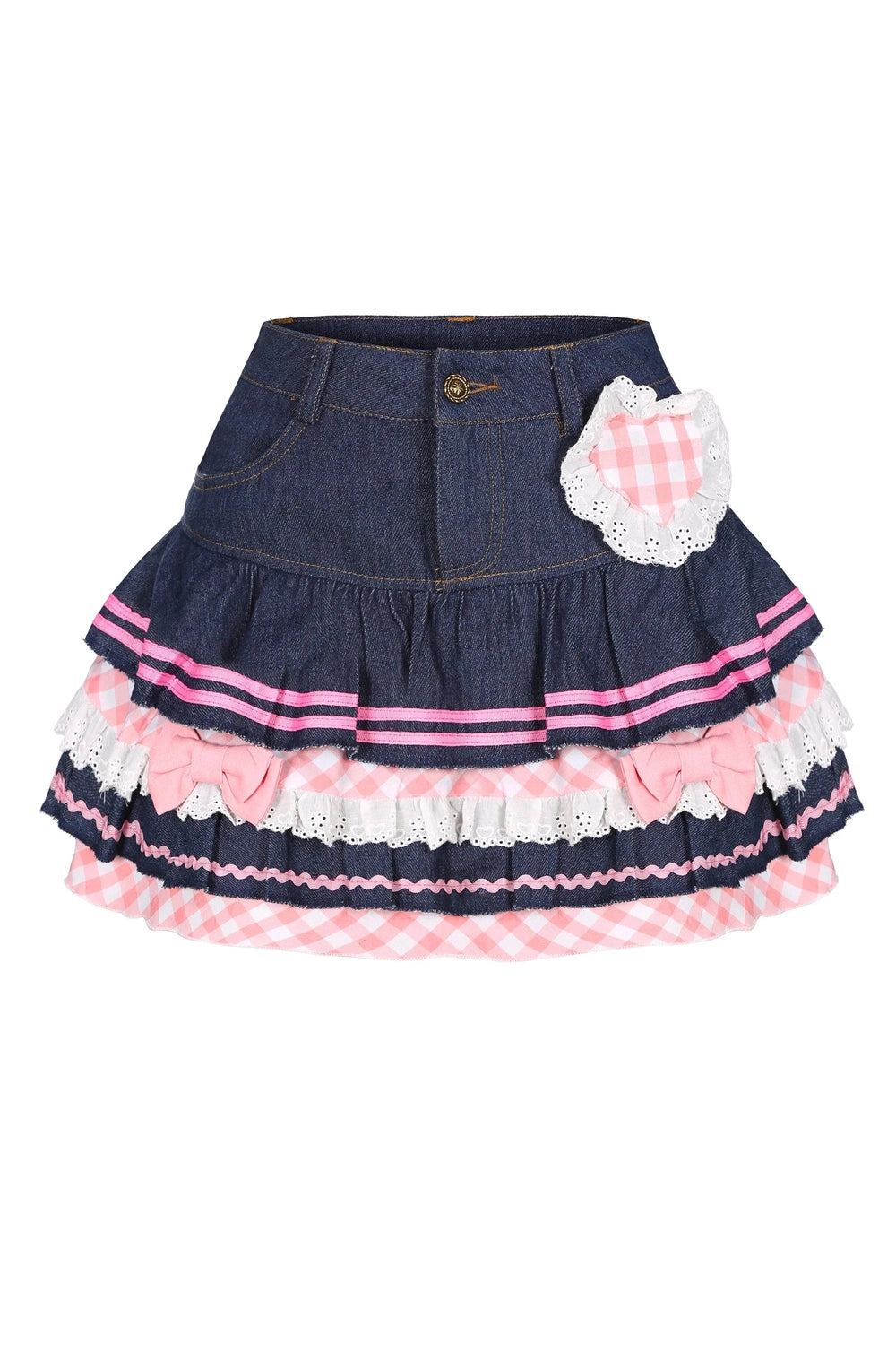 Y2k Kawaii Denim Mini Skirt