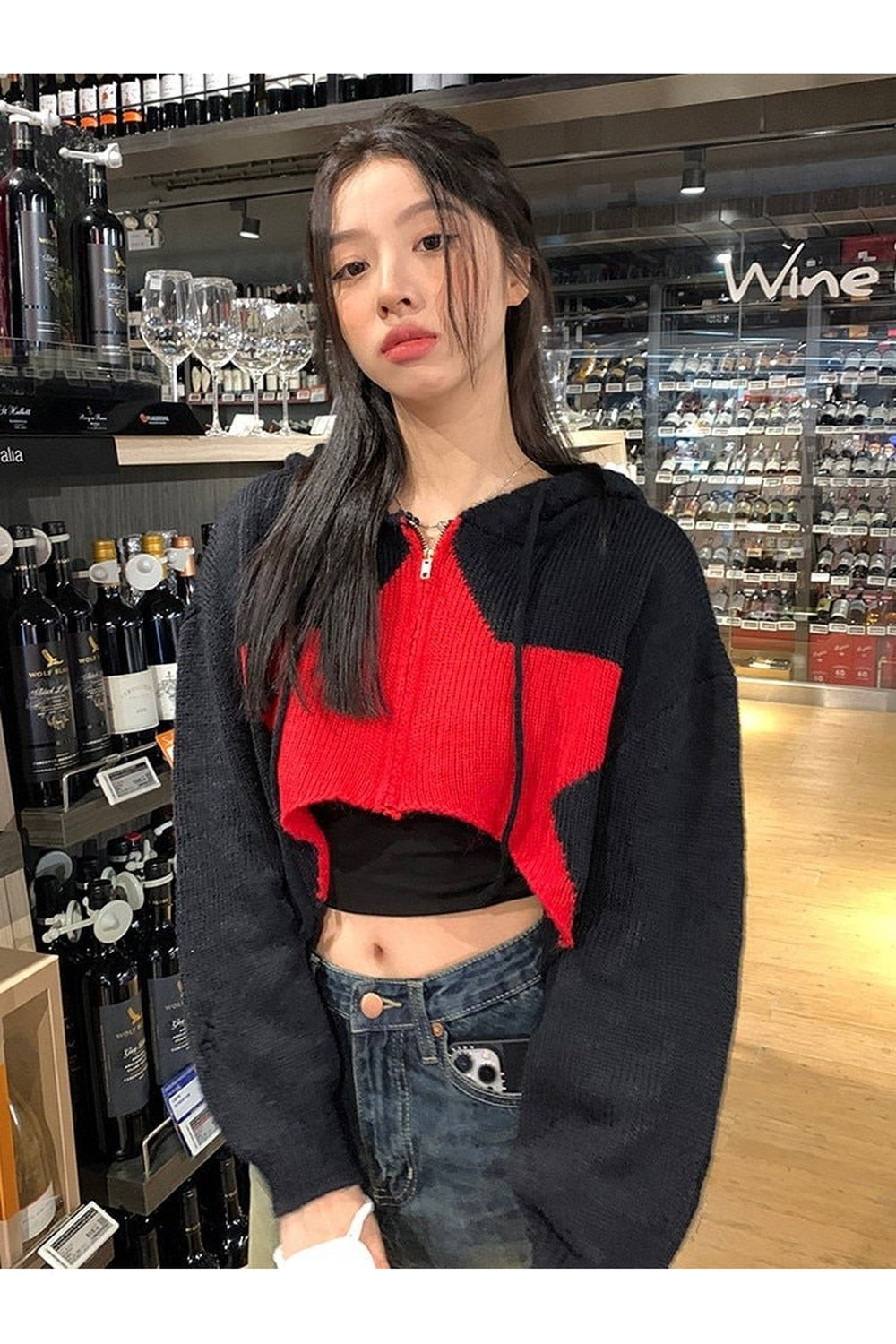 Y2k Knit Crop Cardigan