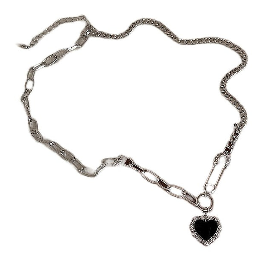 Y2k Peach Heart Necklace