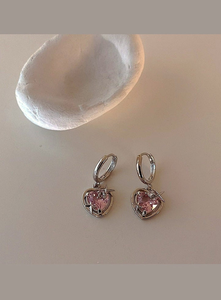 Y2k Peach Heart Necklace