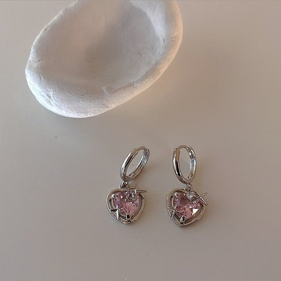 Y2k Peach Heart Necklace