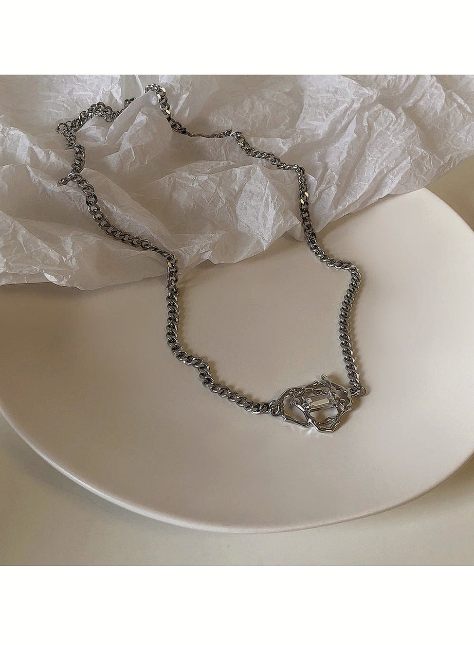 Y2k Peach Heart Necklace