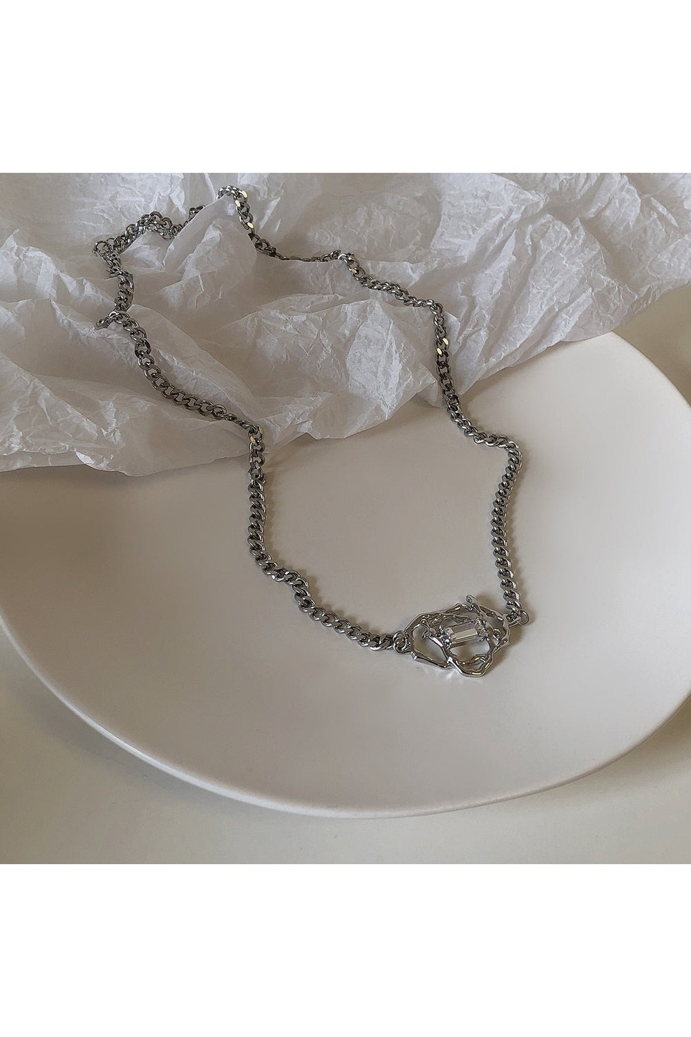 Y2k Peach Heart Necklace