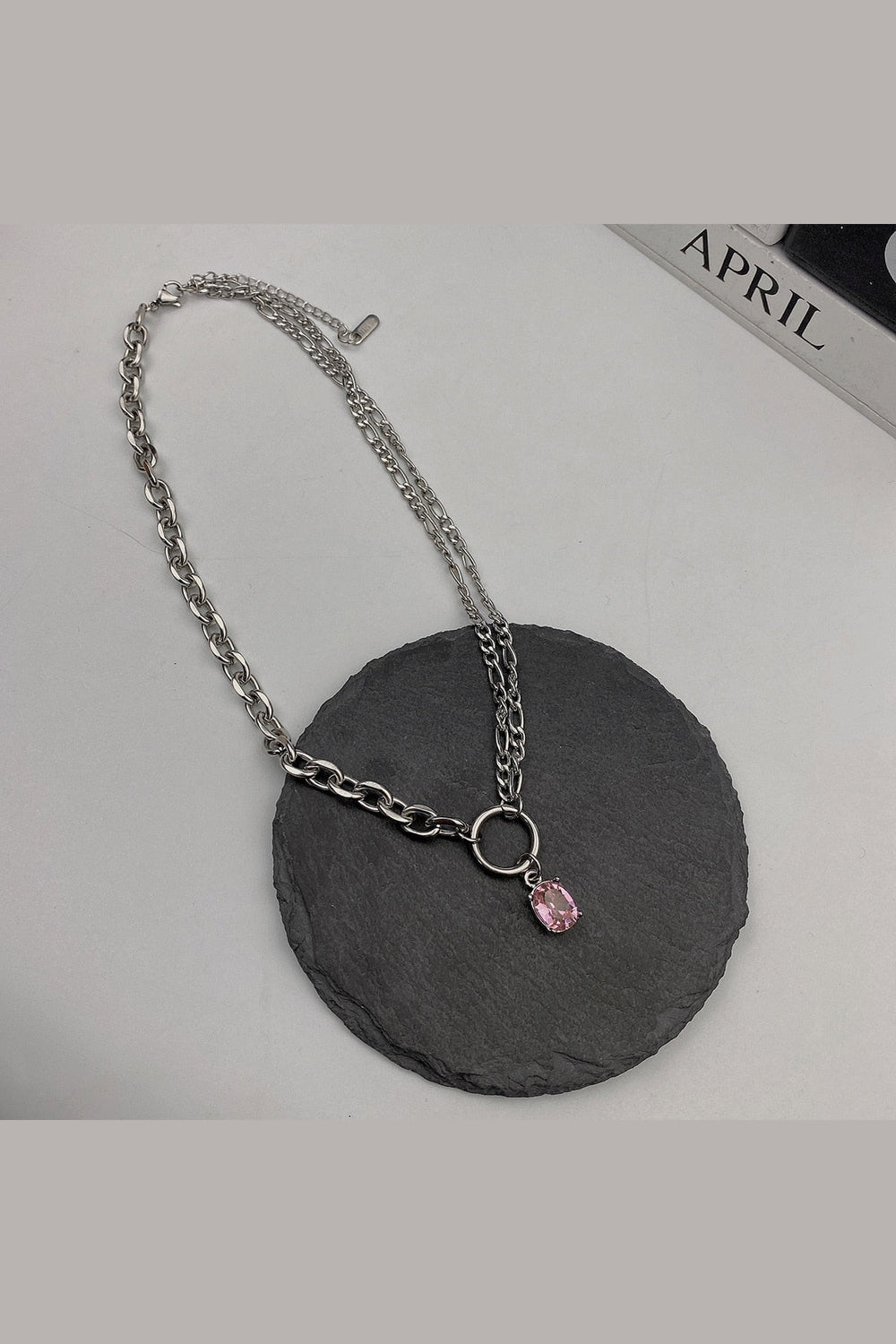 Y2k Peach Heart Necklace