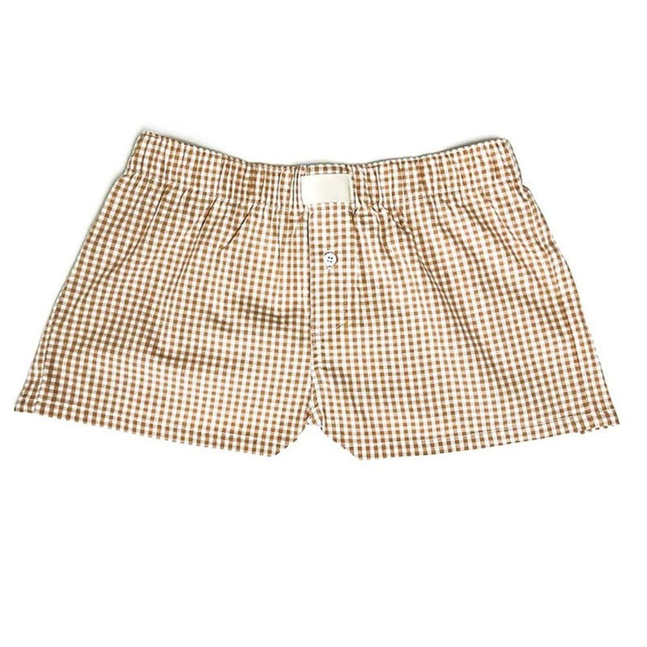 Y2k Plaid Pajama Shorts