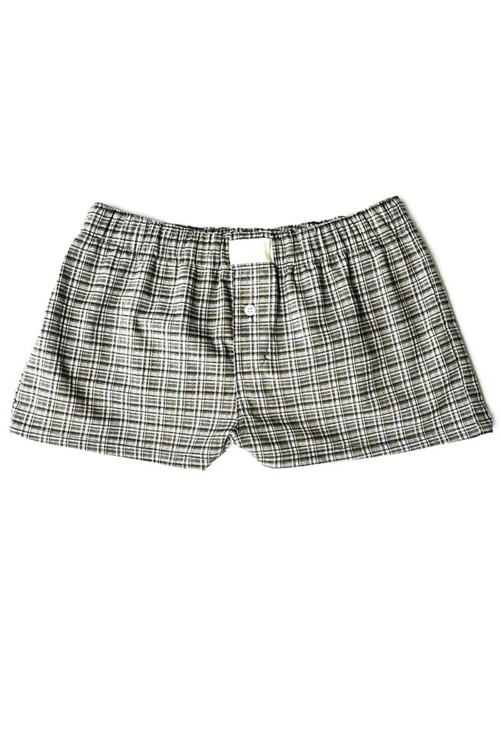 Y2k Plaid Pajama Shorts