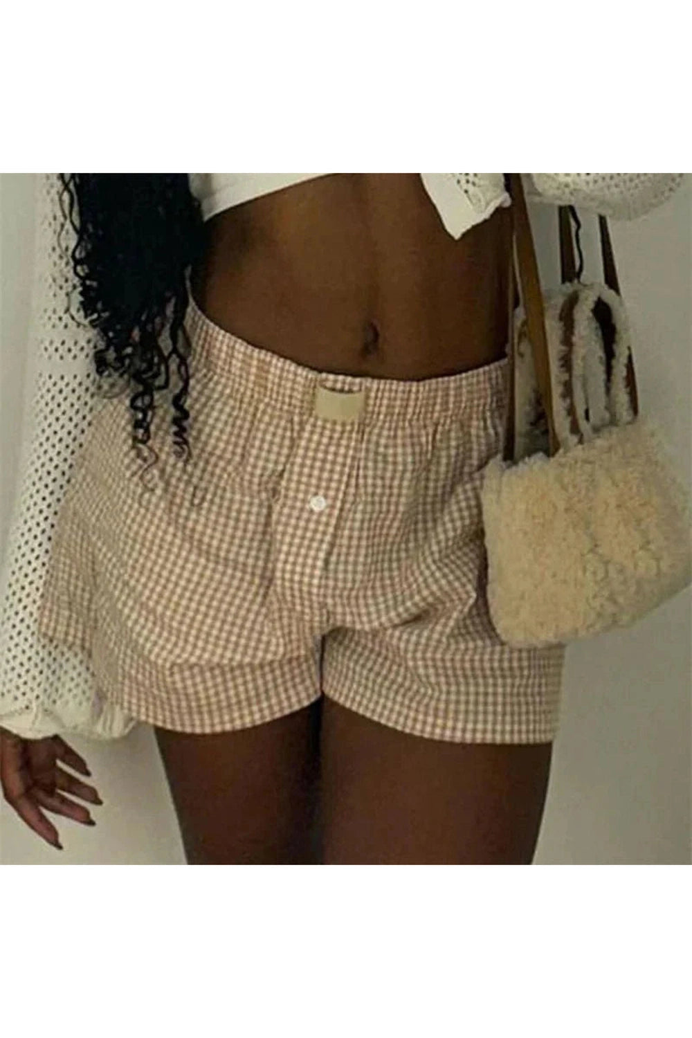 Y2k Plaid Pajama Shorts