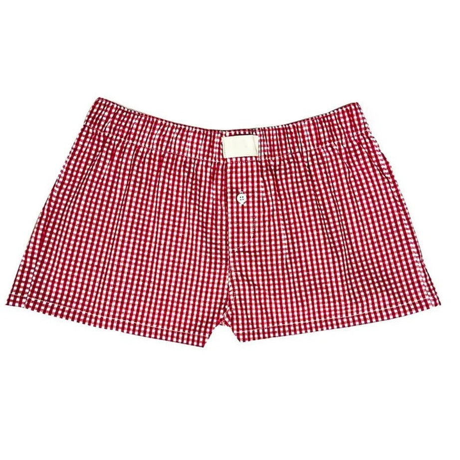 Y2k Plaid Pajama Shorts