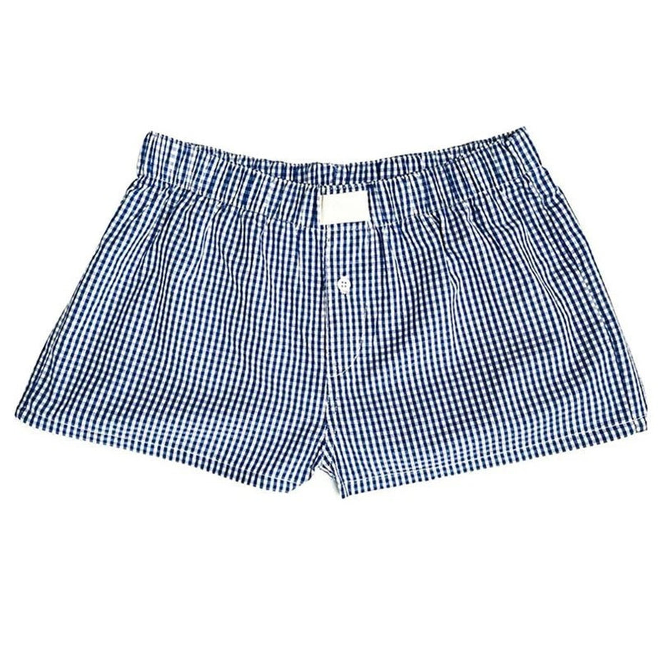 Y2k Plaid Pajama Shorts