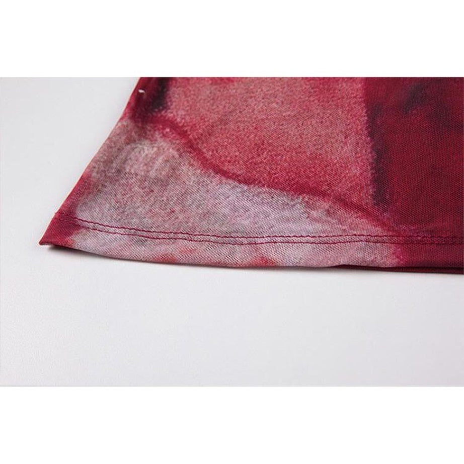 Y2k Red Sleeveless Top