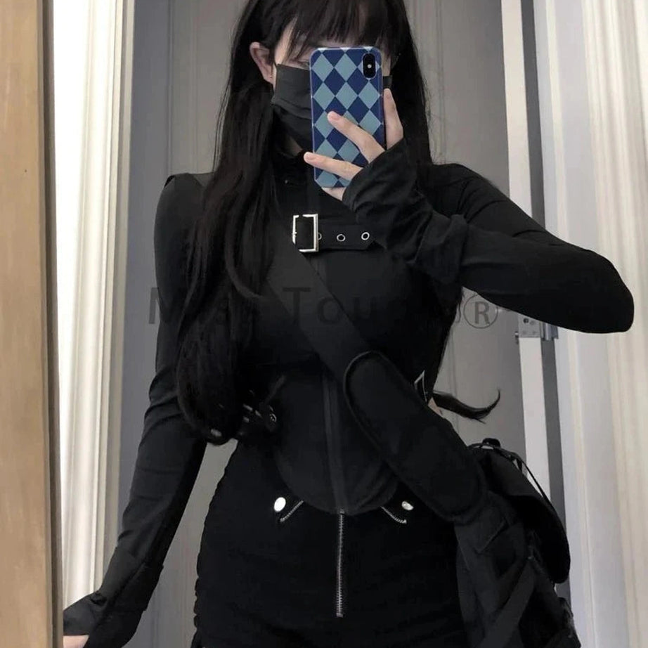 Y2k Sexy Gothic Two-Piece Set