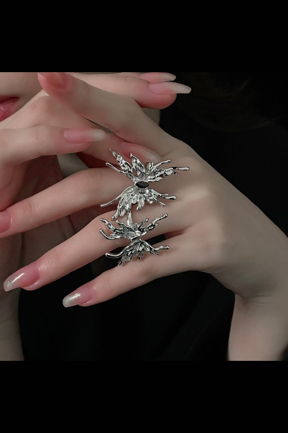 Y2k Shape Butterfly Rings