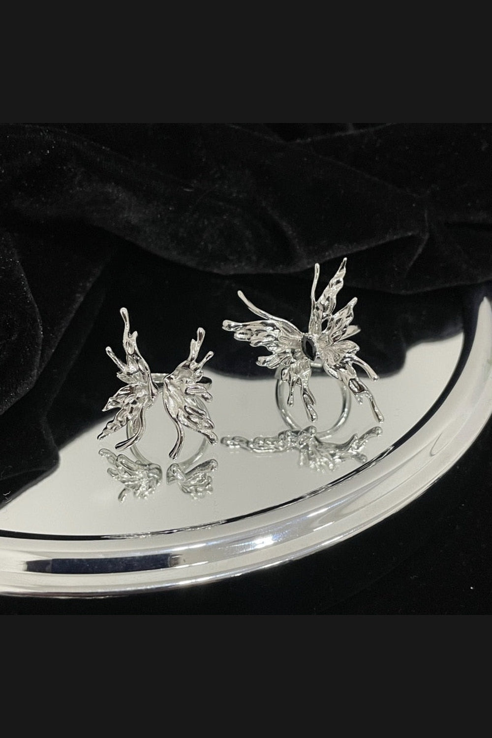 Y2k Shape Butterfly Rings