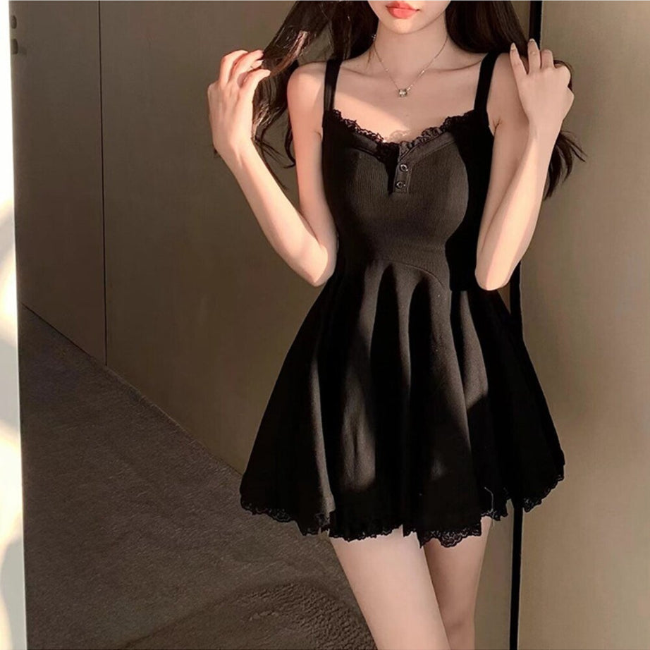 Y2k Spaghetti Strap A-line Sundress