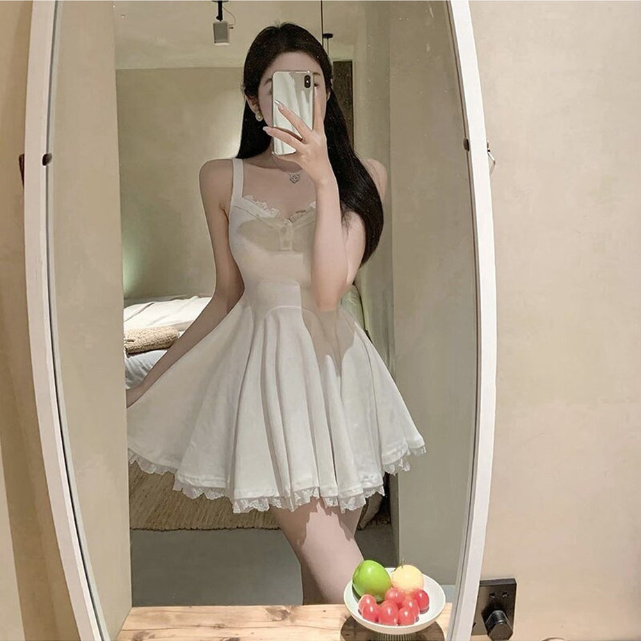 Y2k Spaghetti Strap A-line Sundress