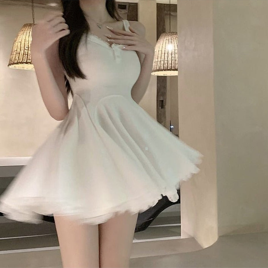 Y2k Spaghetti Strap A-line Sundress