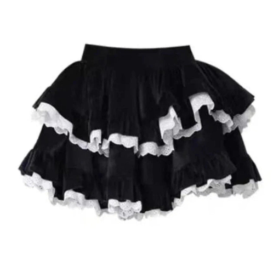 Y2k Top + Skirt Two-Piece Set