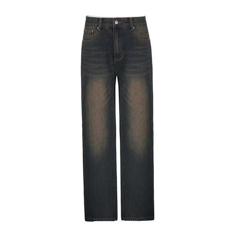 Lässige Baggy-Jeans im Distressed-Look im Y2k-Stil