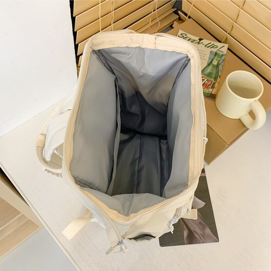 Y2k Yellow College Laptop Backpack