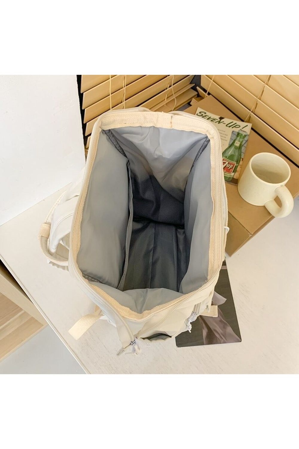 Y2k Yellow College Laptop Backpack