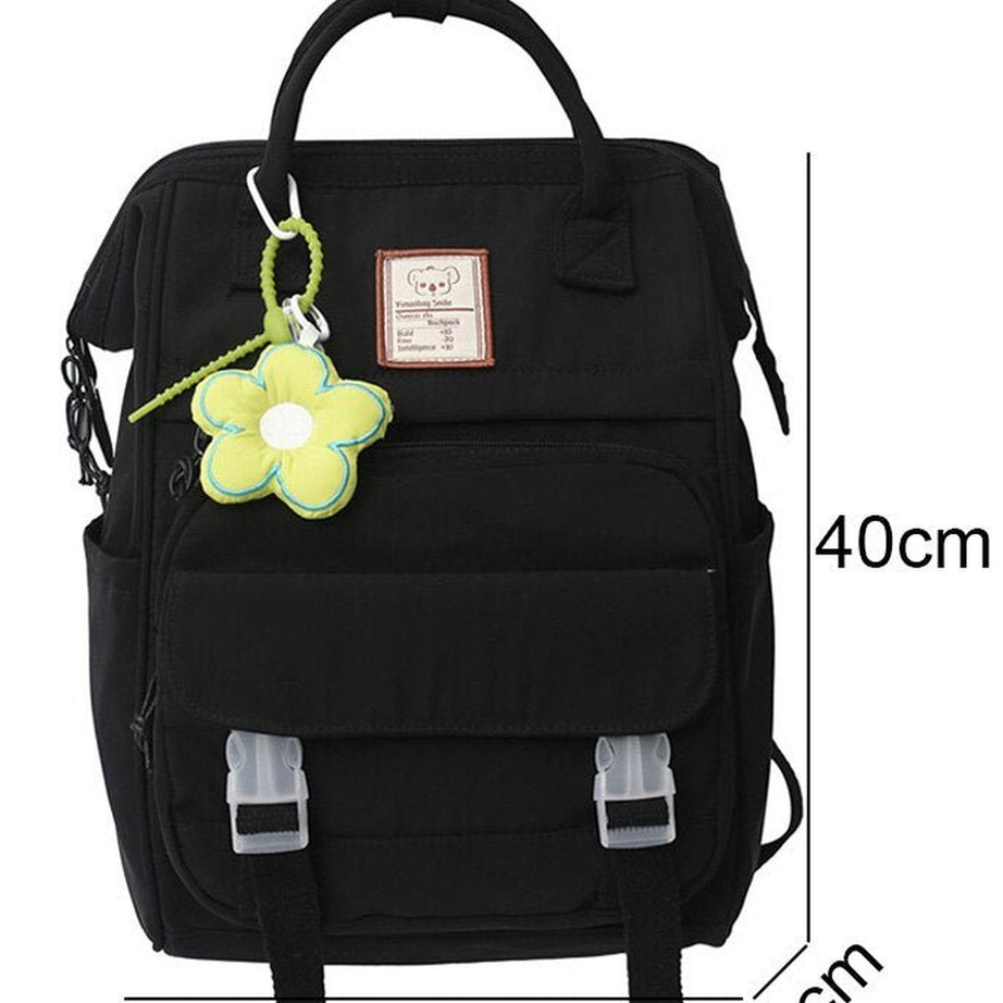 Y2k Yellow College Laptop Backpack