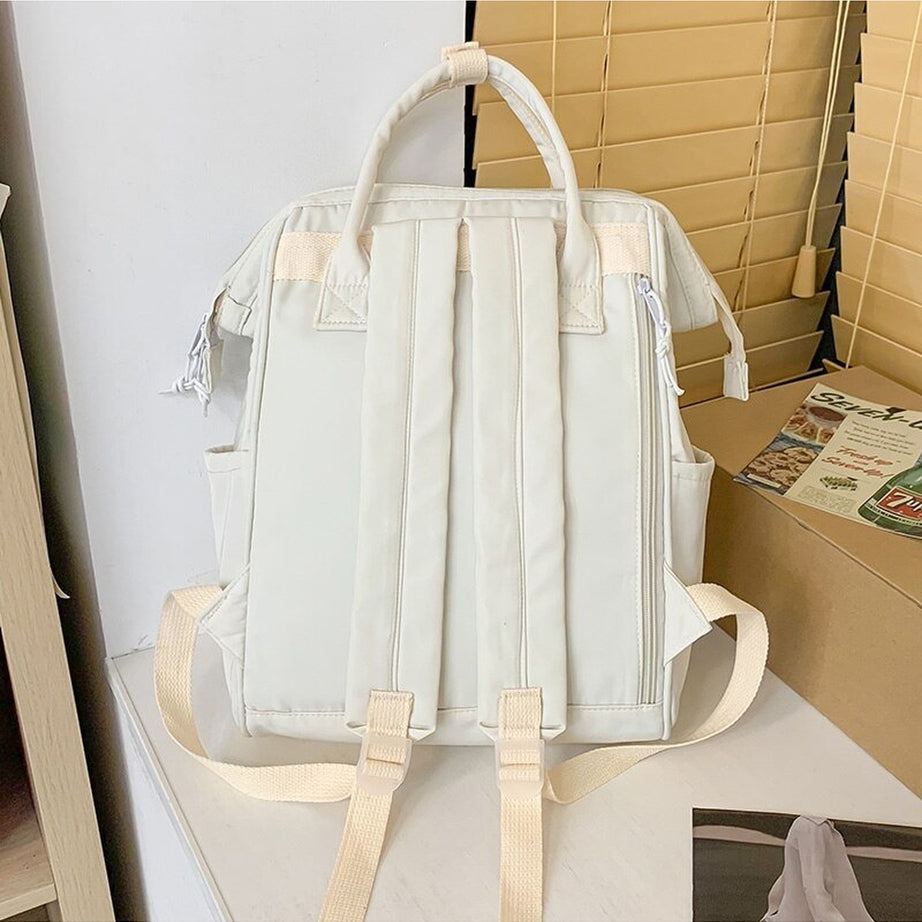 Y2k Yellow College Laptop Backpack