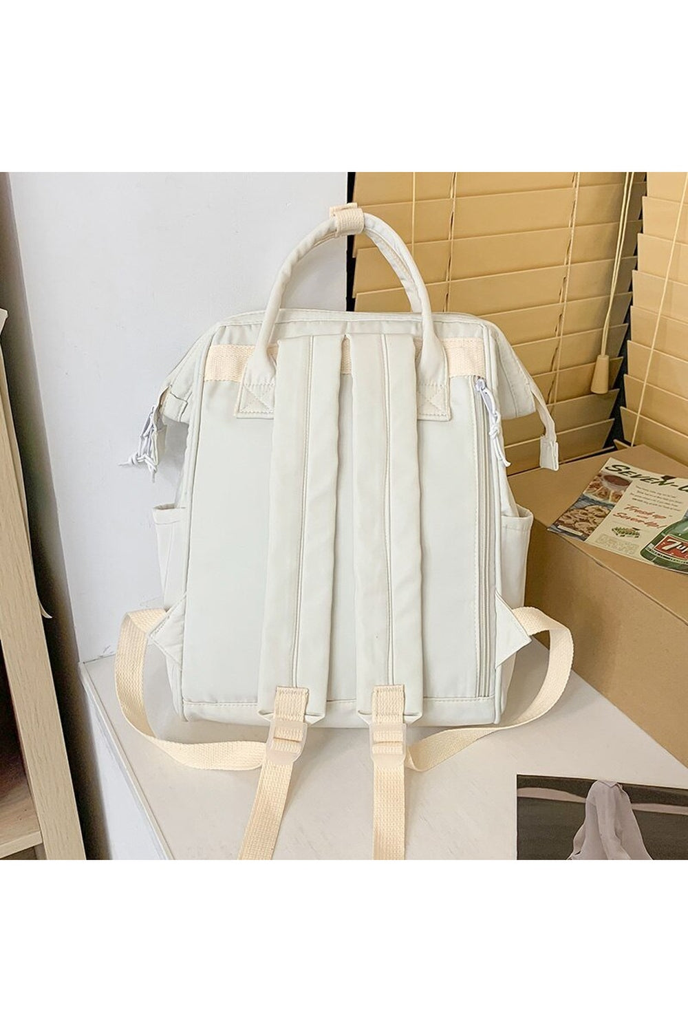 Y2k Yellow College Laptop Backpack