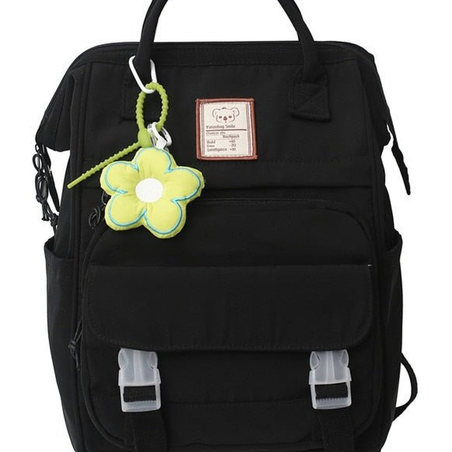 Y2k Yellow College Laptop Backpack