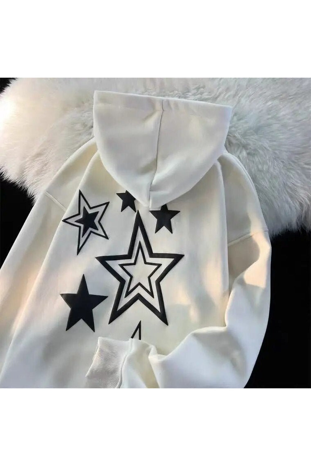 Y2k Zip-up Star Hoodie Jacket