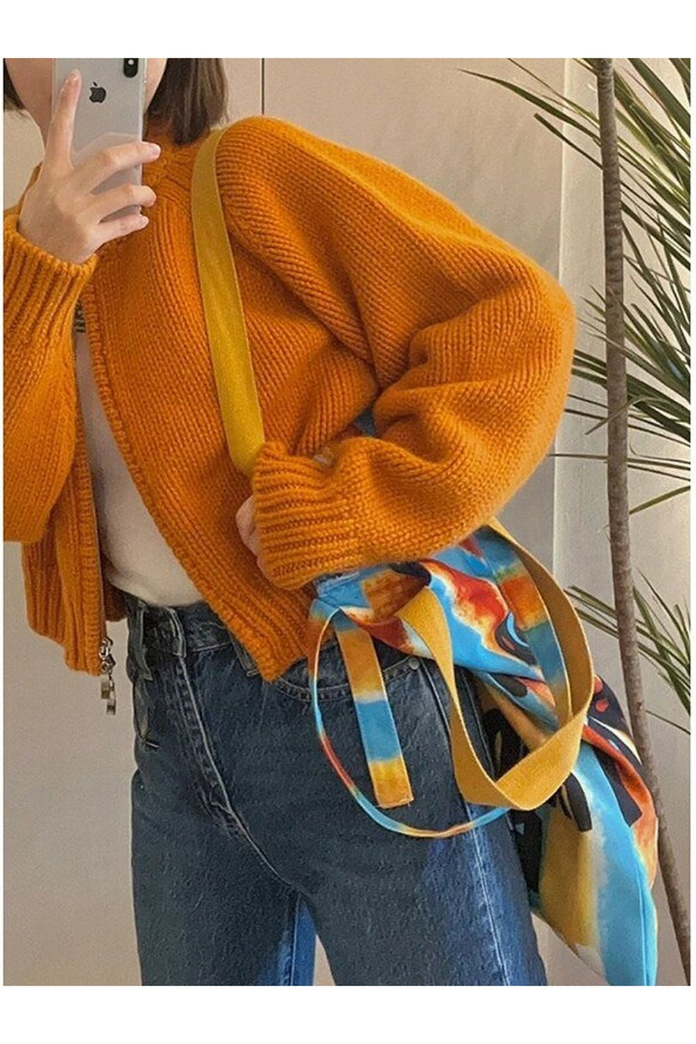 Y2k Zipper Cropped Knit Cardigan