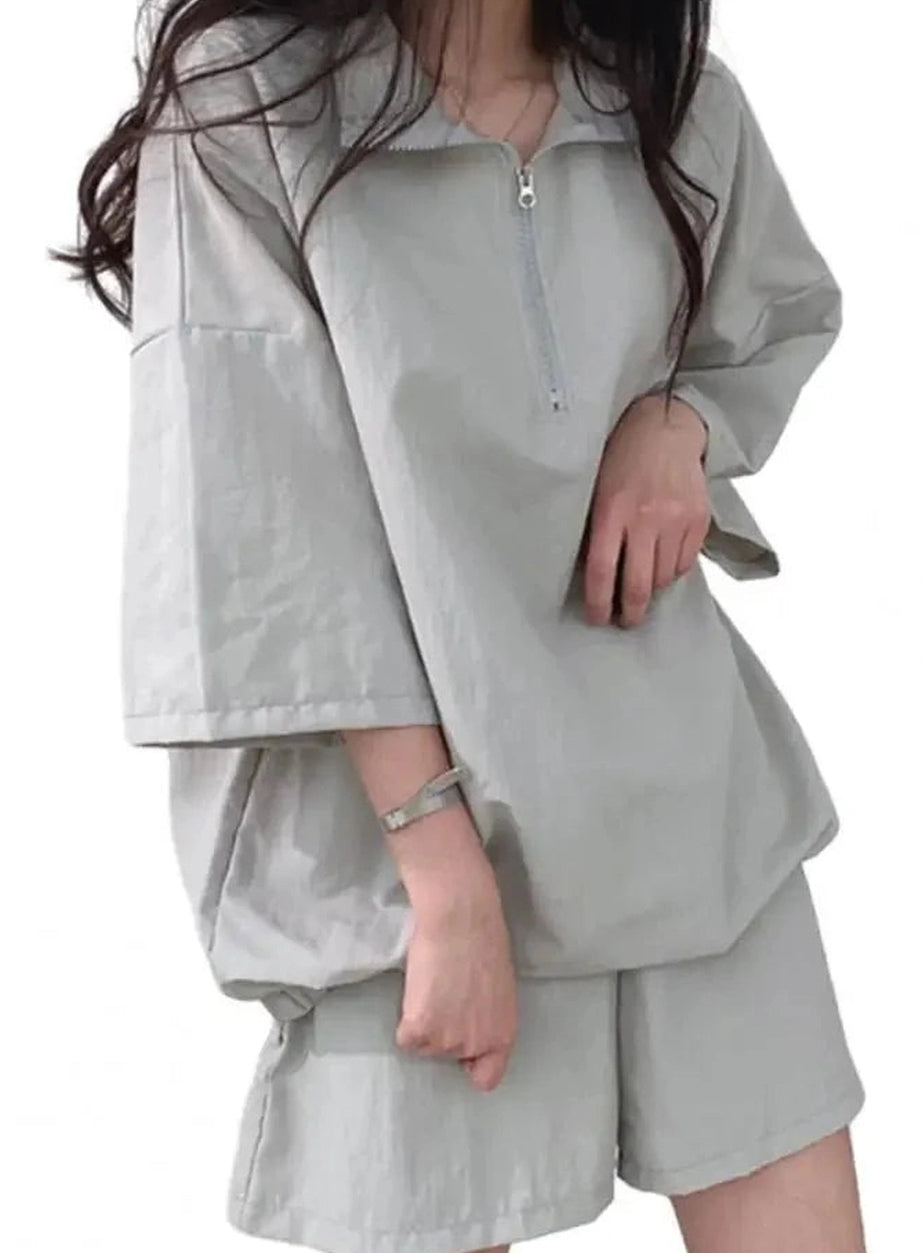 Y2k Zipper Tracksuit Set