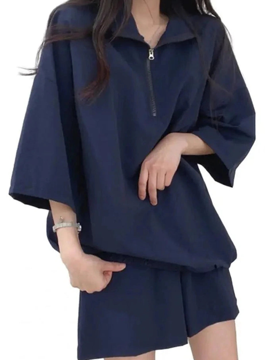 Y2k Zipper Tracksuit Set