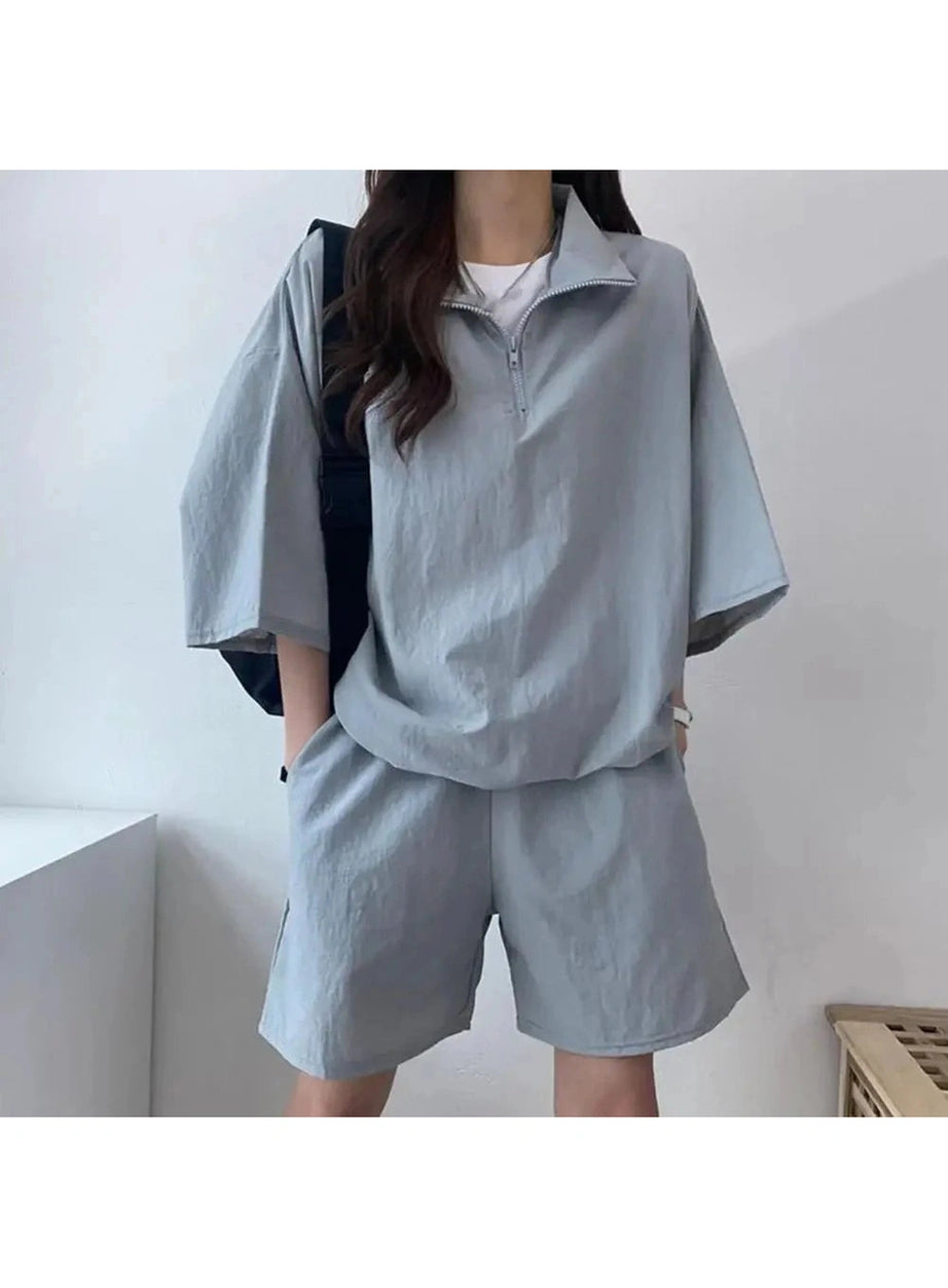 Y2k Zipper Tracksuit Set