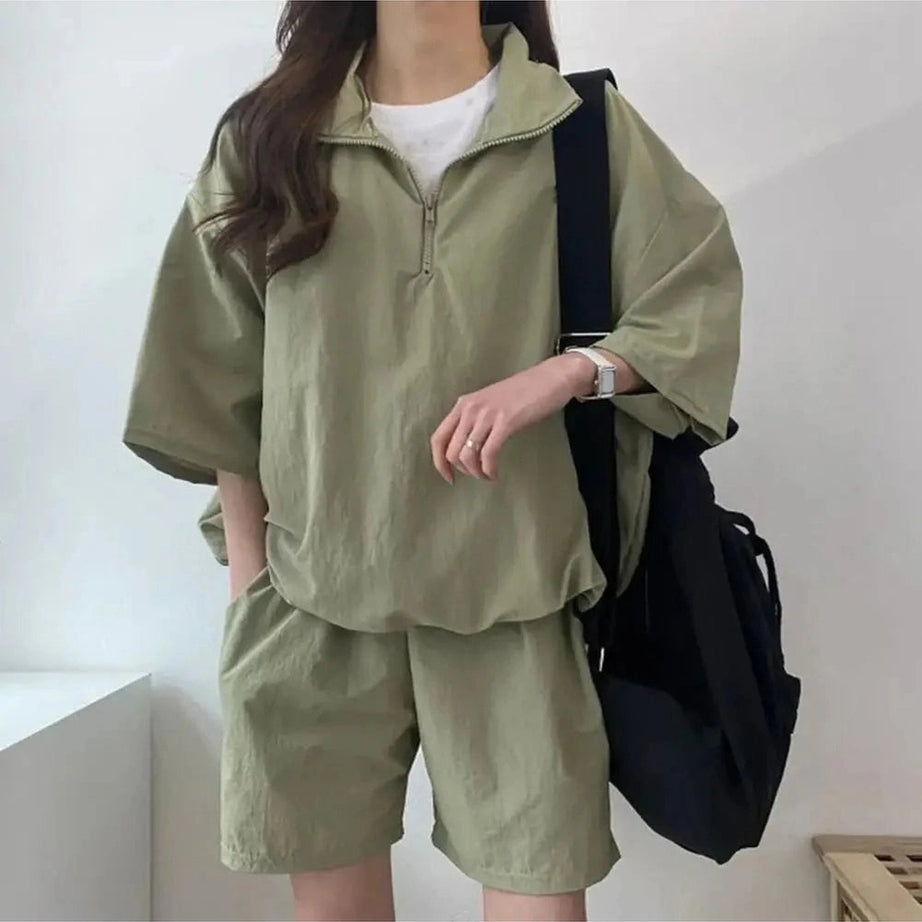 Y2k Zipper Tracksuit Set