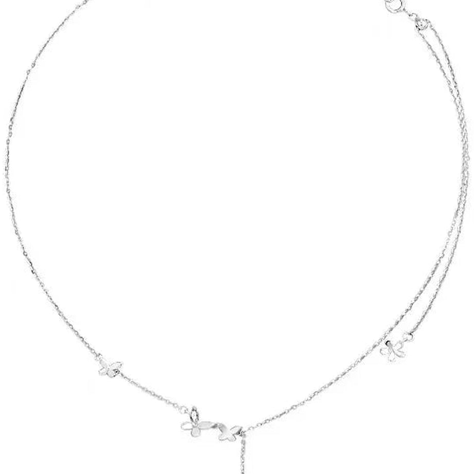 Y2k Zircon Butterfly Necklace