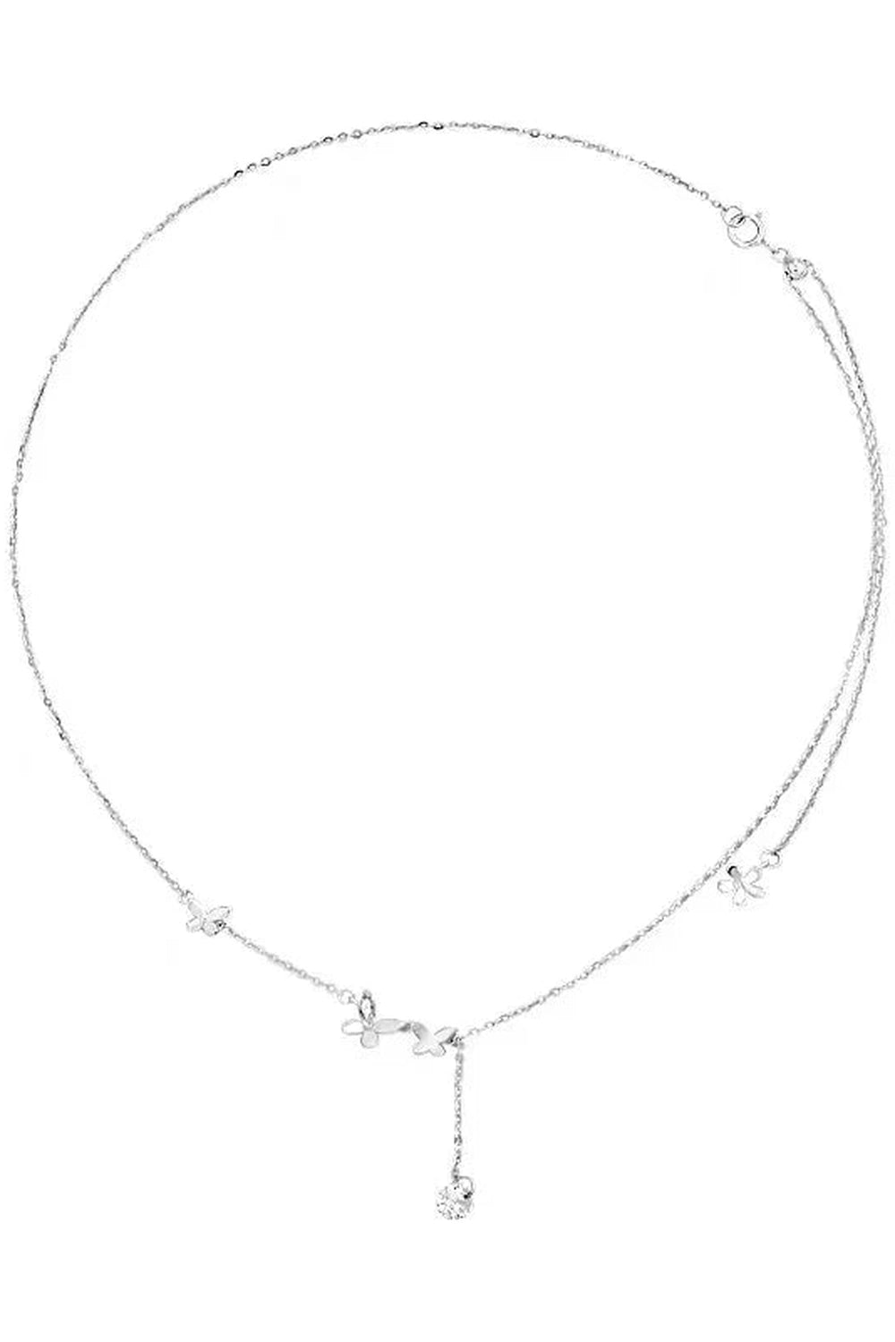 Y2k Zircon Butterfly Necklace