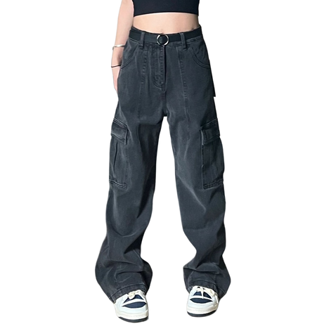 Y2K Expedition High Waist Cargo Jeans