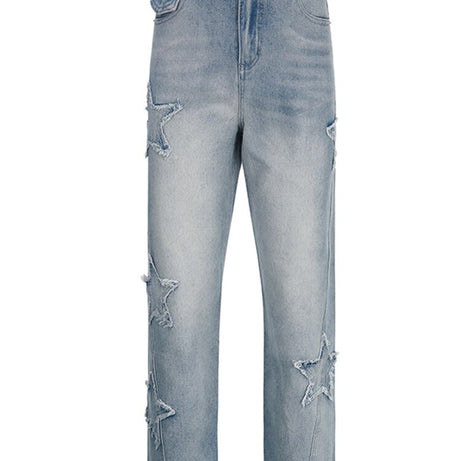 Y2k Star Patchwork Jeans